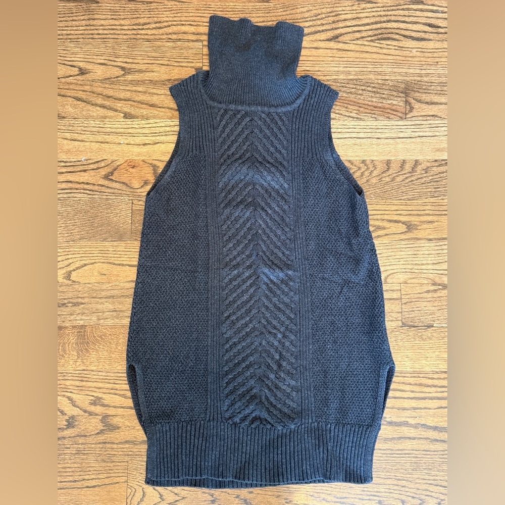 AB Studio Black Cowl Neck Tunic Sweater – Size Large